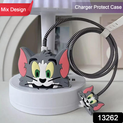 Cartoon Character Silicon Charger Case Cover For Ip 18-20w