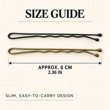Metal Hair Pins With Flexible Grip And Rounded Tips (18 Pc)