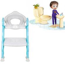 8492 2 In 1 Potty Training Toilet Seat With Step Stool Ladder For Boy And Girl Baby Toddler Kid Childrens Toilet Training Seat Chair With Soft Padded Seat And Sturdy Non-slip Wide Step Make Potty Easier For Your Kids (Multi-color)