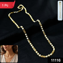 Gold-tone Designer Chain Necklace (1 Pc)