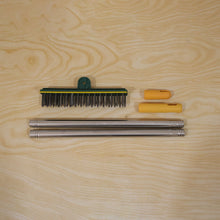 2 In 1 Floor Cleaning Brush With Water Scraper And Metal Handle For Bathroom Use